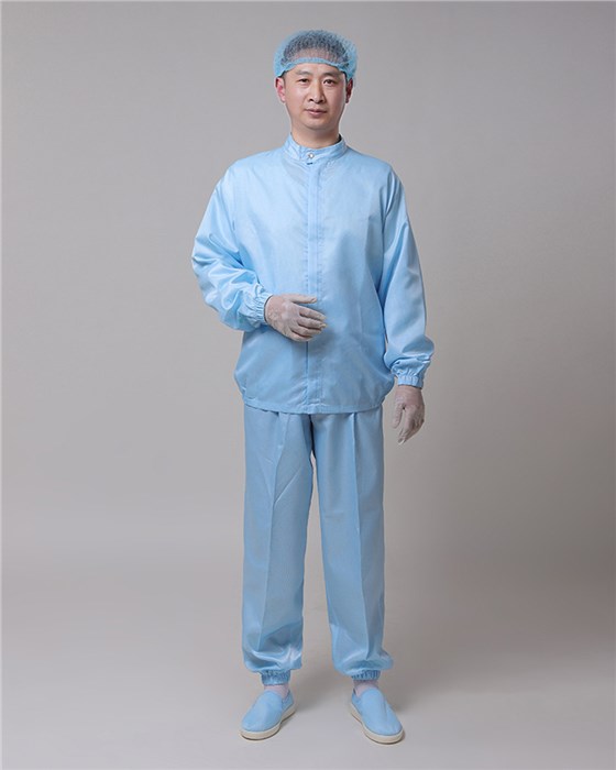 耐高温灭菌防静电服立领网格分体服CH-1203