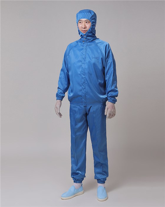 耐高温灭菌防静电连帽网格分体服CH-1205